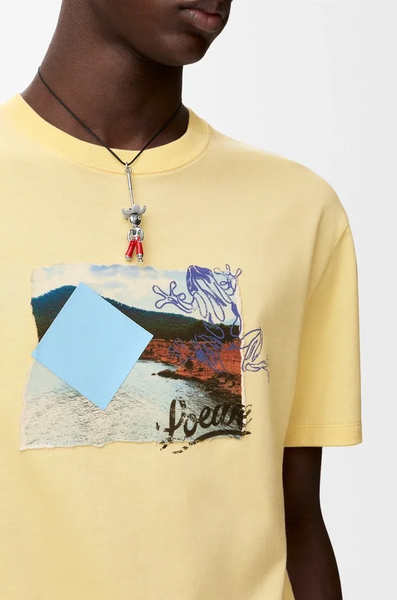 T-shirt met relaxte pasvorm van technisch katoen T-shirt met relaxte pasvorm van technisch katoen