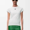 T-shirt met smalle pasvorm van katoenmix T-shirt met smalle pasvorm van katoenmix