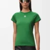 T-shirt met smalle pasvorm van katoenmix T-shirt met smalle pasvorm van katoenmix