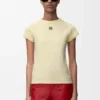 T-shirt met smalle pasvorm van katoenmix T-shirt met smalle pasvorm van katoenmix