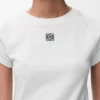 T-shirt met smalle pasvorm van katoenmix T-shirt met smalle pasvorm van katoenmix