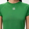 T-shirt met smalle pasvorm van katoenmix T-shirt met smalle pasvorm van katoenmix