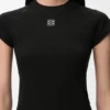 T-shirt met smalle pasvorm van katoenmix T-shirt met smalle pasvorm van katoenmix