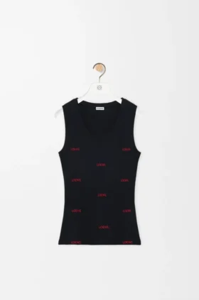 Tanktop van stretchkatoen