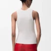 Tanktop van stretchkatoen