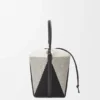 Treasure Bako-bucket van canvasjacquard en kalfsleer Treasure Bako-bucket van canvasjacquard en kalfsleer