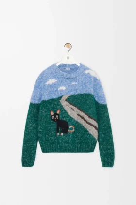 Trui van wol en mohair