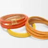 Twist dubbele armband van kalfsleer Twist dubbele armband van kalfsleer