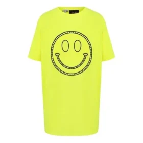 Unisex met smiley-print Geel S616341X65-8147