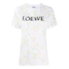 Version Flower katoenen T-shirt met korte mouwen, wit S540333Xar-2108