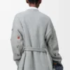 Vest met riemen van wol Vest met riemen van wol