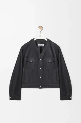 Vest van nappa-lamsleer