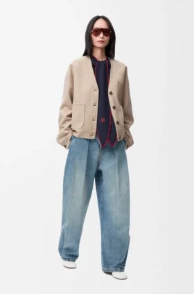 Vest van wol en kasjmier