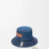 Vissershoed van denim Vissershoed van denim