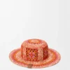 Vissershoed van raffia Vissershoed van raffia