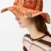 Vissershoed van raffia Vissershoed van raffia