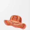 Vissershoed van raffia Vissershoed van raffia