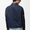 Werkjas van nappa-lamsleer en nylon Werkjas van nappa-lamsleer en nylon