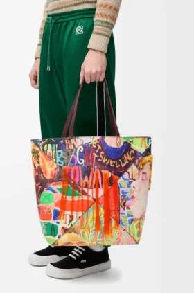 XL Puzzle Fold Tote bag in classic calfskin