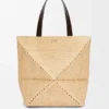 XL Puzzle Fold Tote bag in raffia XL Puzzle Fold Tote bag in raffia