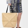 XL Puzzle Fold Tote bag in raffia XL Puzzle Fold Tote bag in raffia