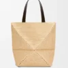 XL Puzzle Fold Tote bag in raffia XL Puzzle Fold Tote bag in raffia