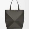 XL Puzzle Fold Tote bag van glanzend kalfsleer XL Puzzle Fold Tote bag van glanzend kalfsleer