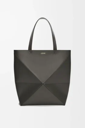 XL Puzzle Fold Tote bag van glanzend kalfsleer XL Puzzle Fold Tote bag van glanzend kalfsleer