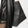 XL Puzzle Fold Tote bag van glanzend kalfsleer XL Puzzle Fold Tote bag van glanzend kalfsleer