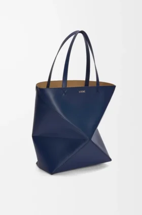 XL Puzzle Fold Tote bag van glanzend kalfsleer XL Puzzle Fold Tote bag van glanzend kalfsleer