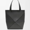 XL Puzzle Fold Tote bag van glanzend kalfsleer XL Puzzle Fold Tote bag van glanzend kalfsleer
