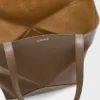 XL Puzzle Fold Tote bag van glanzend kalfsleer XL Puzzle Fold Tote bag van glanzend kalfsleer