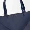 XL Puzzle Fold Tote bag van glanzend kalfsleer XL Puzzle Fold Tote bag van glanzend kalfsleer