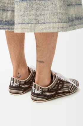 Yago-Sneaker van geborduurd canvas Yago-Sneaker van geborduurd canvas