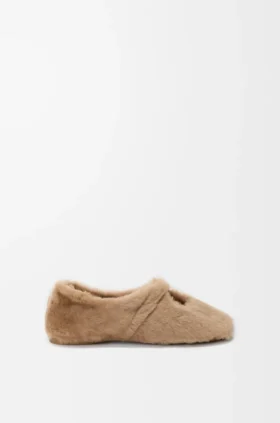 Zachte Pebble-ballerina van schapenvacht