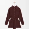 Zijden blouse met riem Zijden blouse met riem