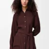Zijden blouse met riem Zijden blouse met riem